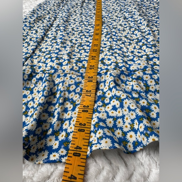 Lulus Darling Daisies Blue and White Midi Dress New With Tags - Picture 7 of 7